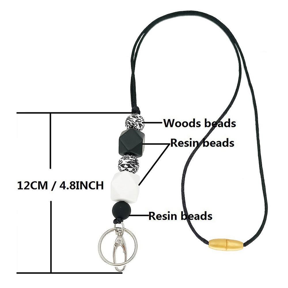 2 Pcs Badge Lanyards Suitable for Teachers Nurses Staff Students