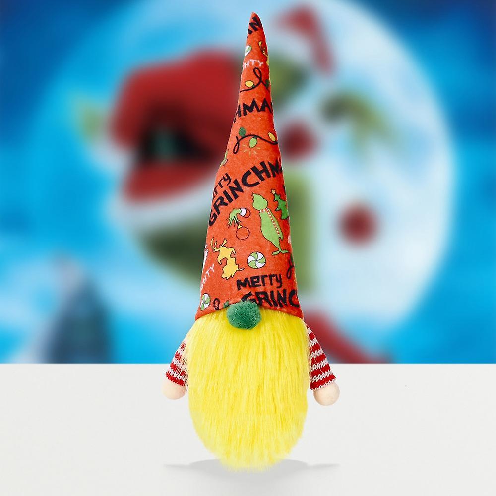 Gnome Plush Doll for Christmas Decorations Xmas Party Table Decor, A
