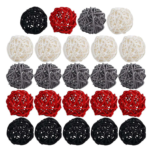 2 Inch Rattan Balls Decorative for Home Decor Diy Filler Ornament