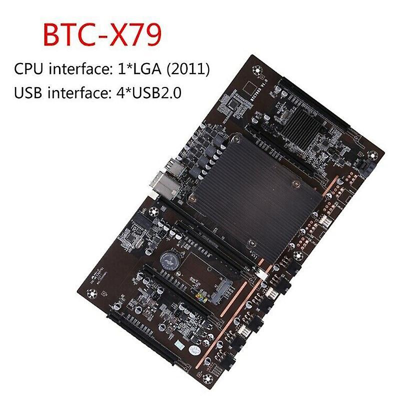 H61 X79 Btc Mining Motherboard with E5 2609 V2 Cpu+recc 4g Ddr3