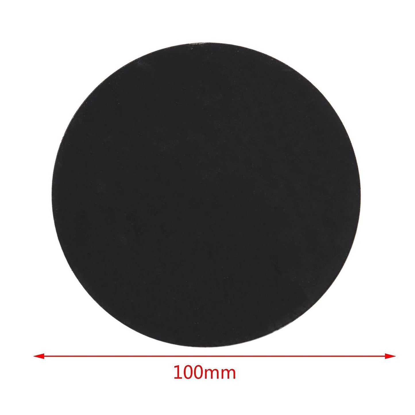 Black 3mm Acrylic Plastic Circular Plate Round Mirror Diameter: 50mm