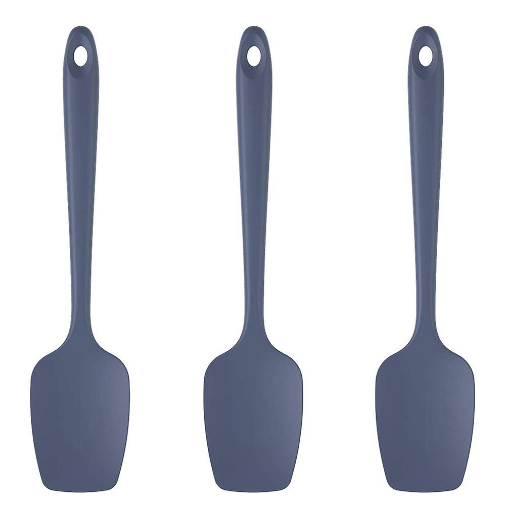 3 Pcs Silicone Spatula Black High Temperature Resistant Bpa-free