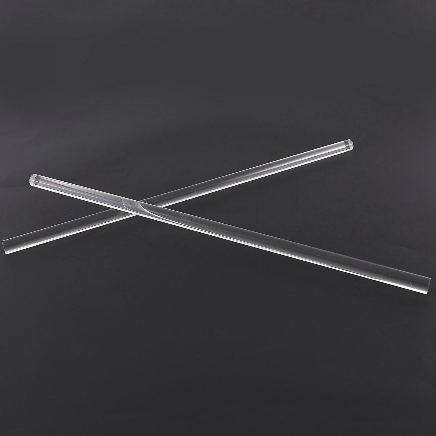 2pcs 10mm Clear Round Perspex Acrylic Pmma Extruded Rod 12" Length