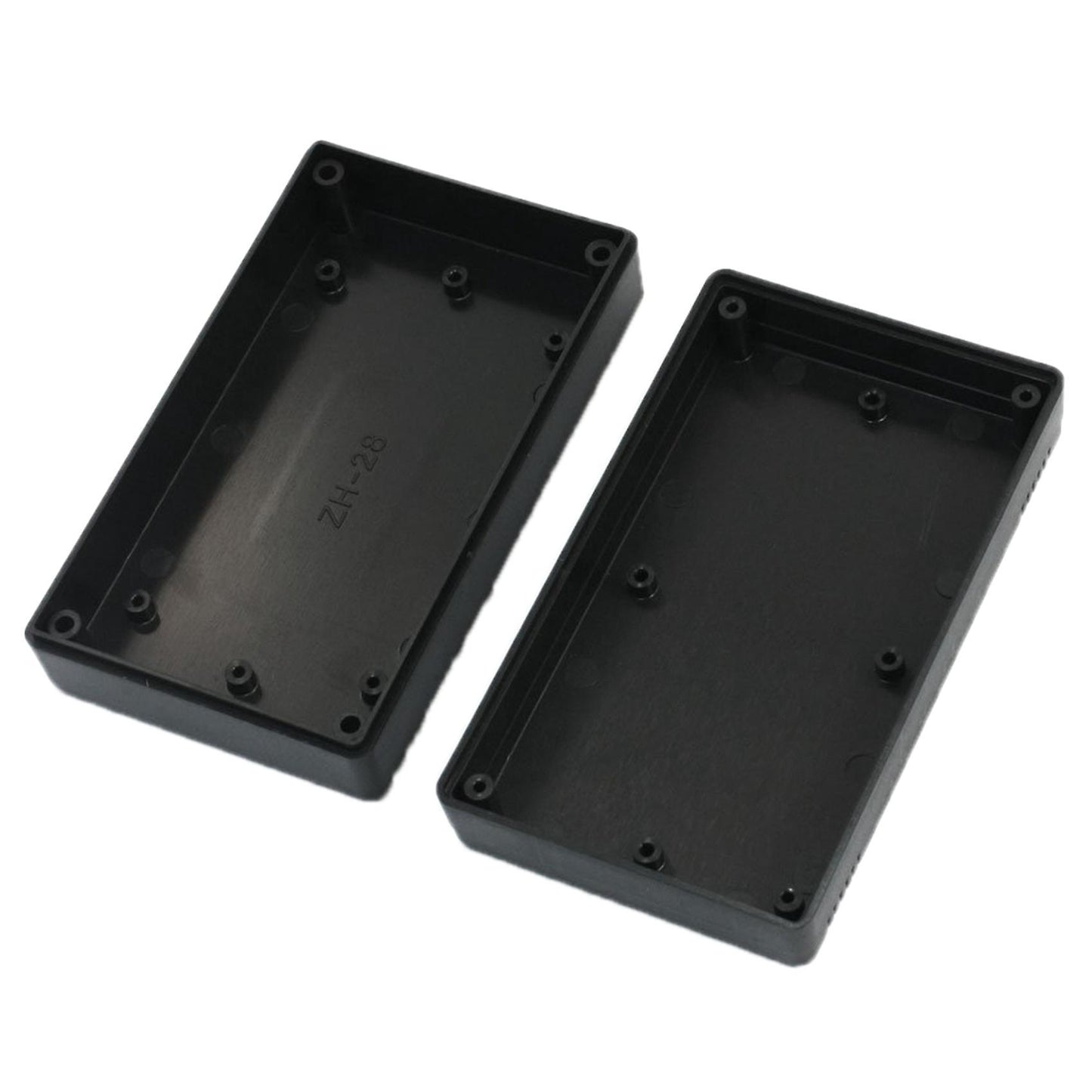 2x Black Plastic Power Protective Case Junction Box 116x68x36mm