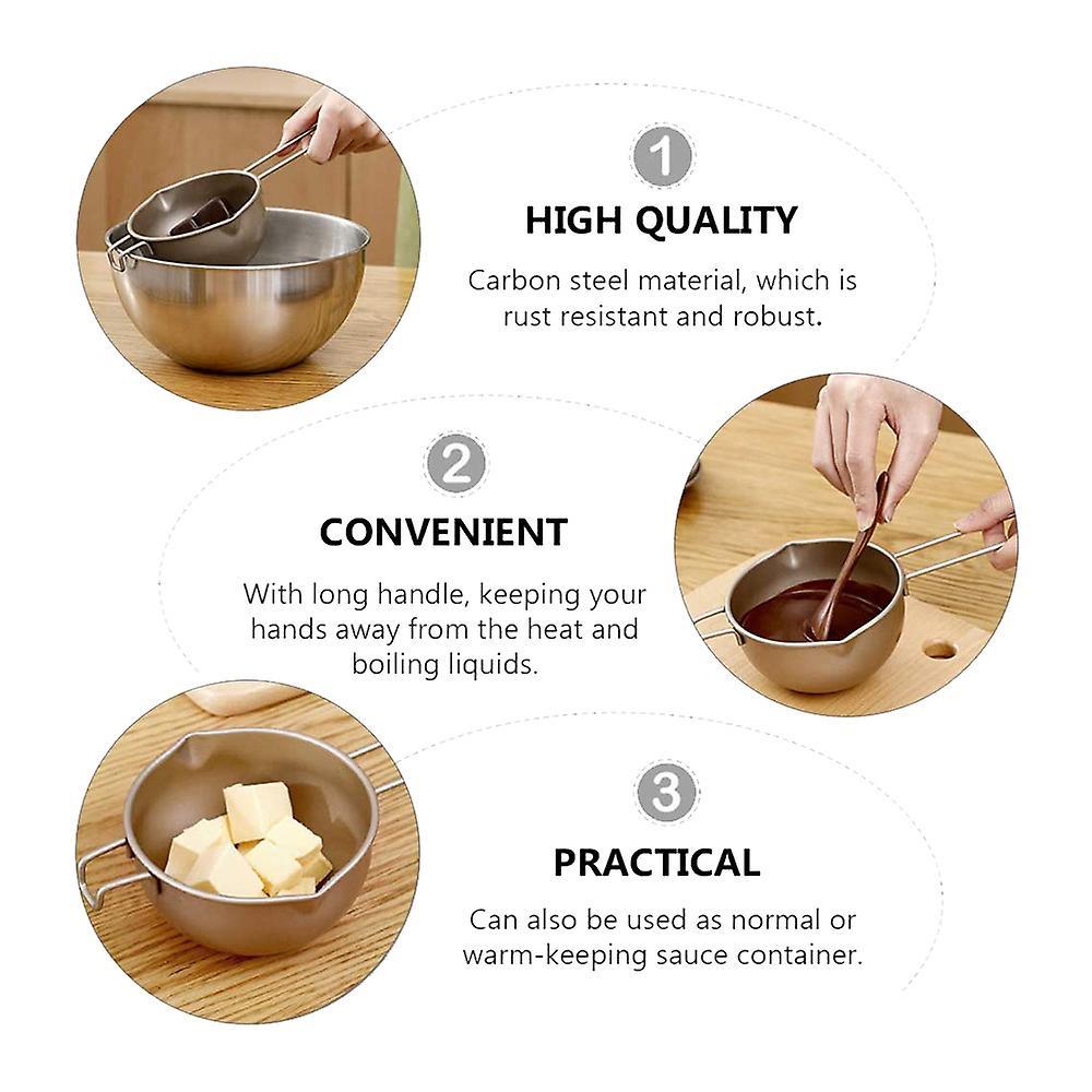 Chocolate Melting Pot Carbon Steel Double Boiler Pot with Handle