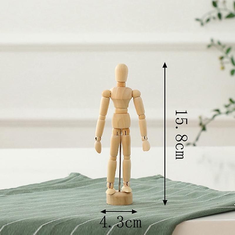 Adjustable Wooden Doll Ornaments Creative Ornaments Home -small