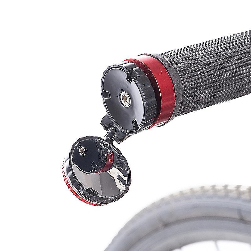 Bicycle Rearview Mirrors 360 Blast-resistant Lens with Warning Light