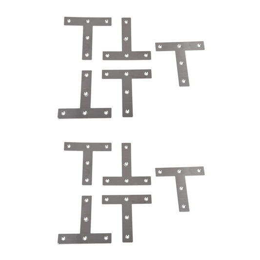 5 Pcs Angle Plate Corner Brace Flat T Shape Repair Bracket 80x 80mm