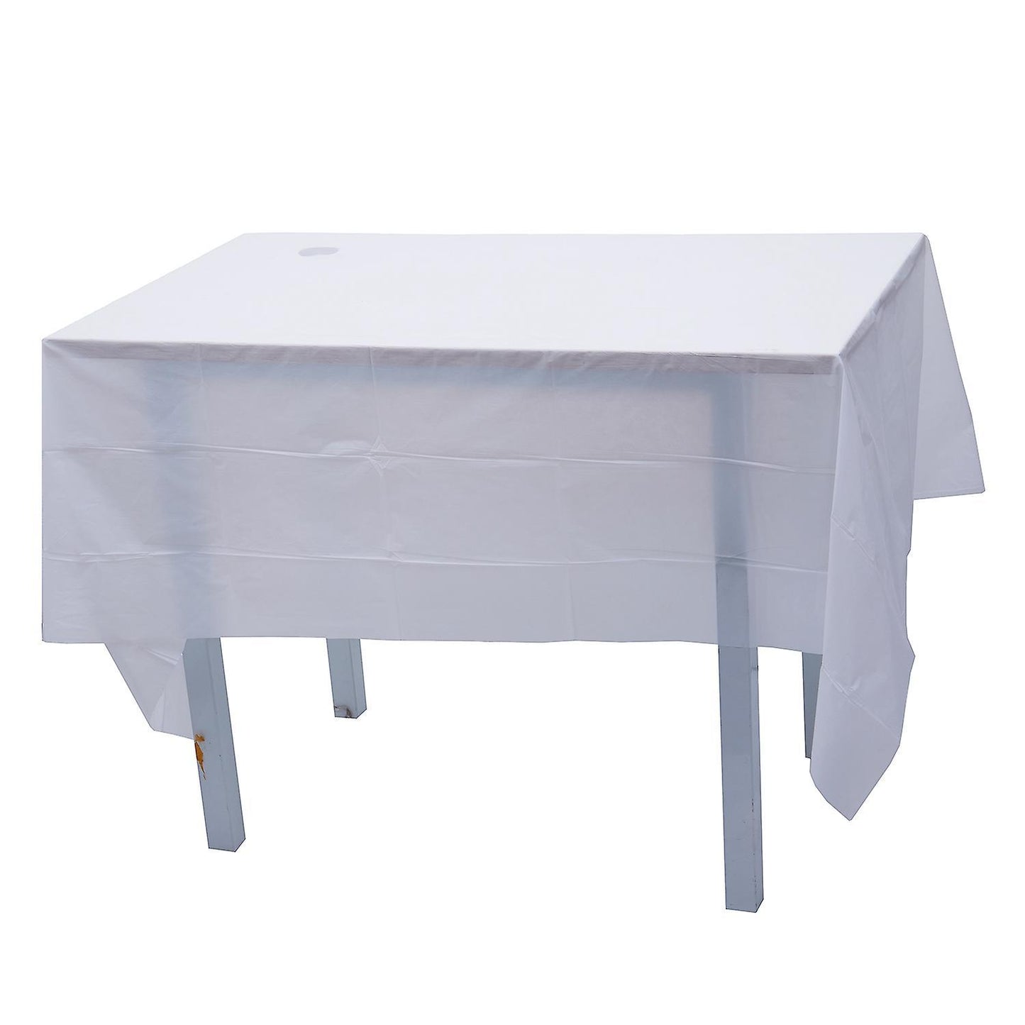 Plastic Tablecloth, White 137cm X 183cm