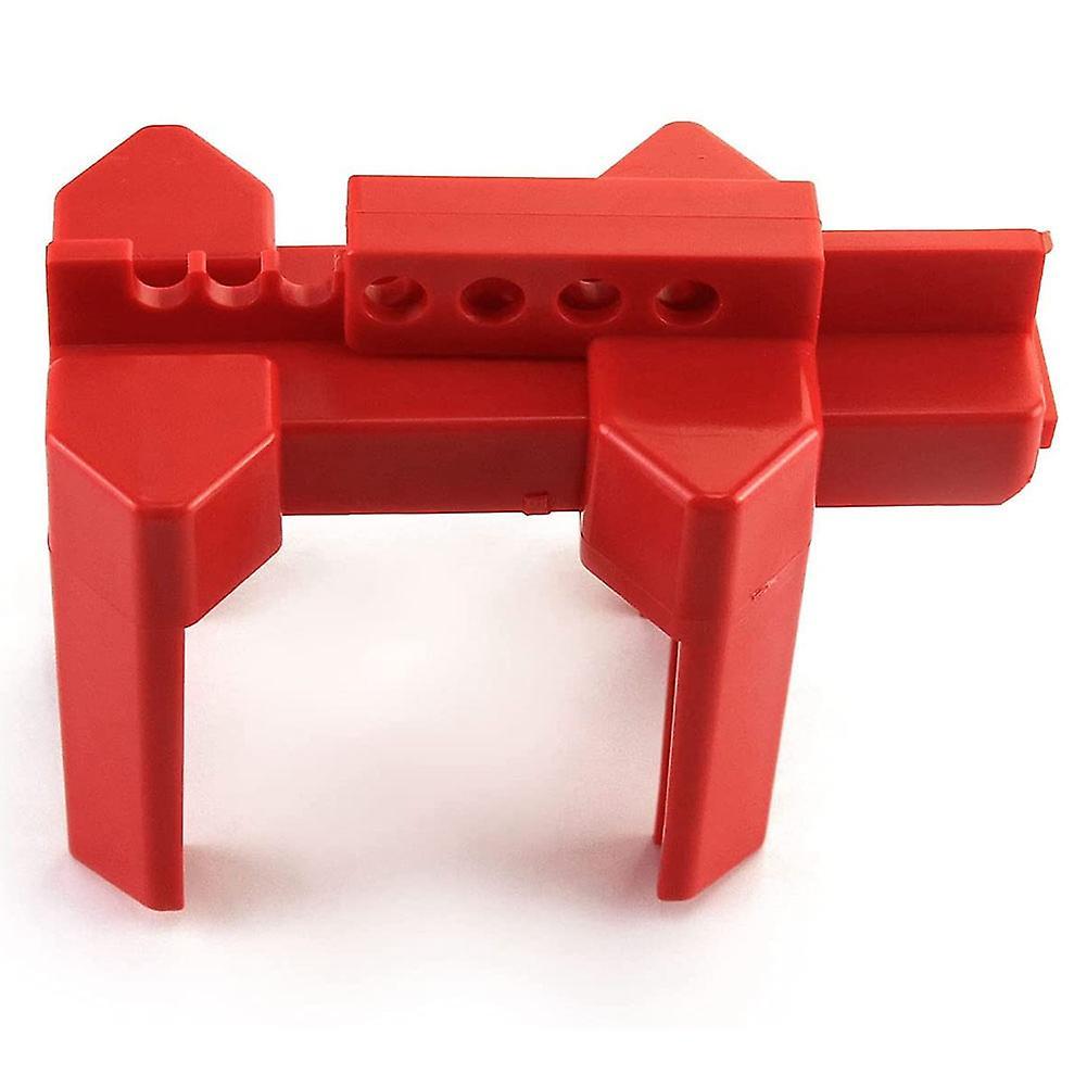 Small Ball Valve Lockout, for 1/2 Inch - 2-1/2 Inch Od Pipe, Red