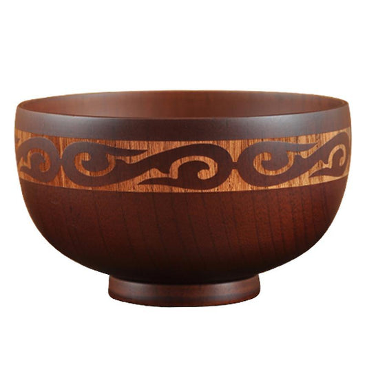 Mongolian Style Wooden Bowl Natural Wood Kids Wood Bowl Tableware
