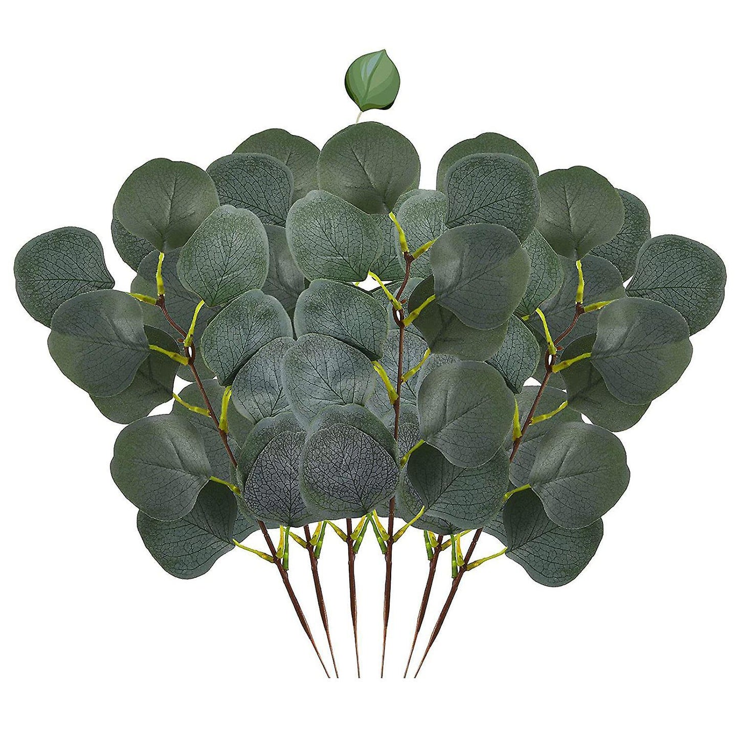 10 Pcs Fake Eucalyptus Leaves Stems Artificial Leaves for Home Decor