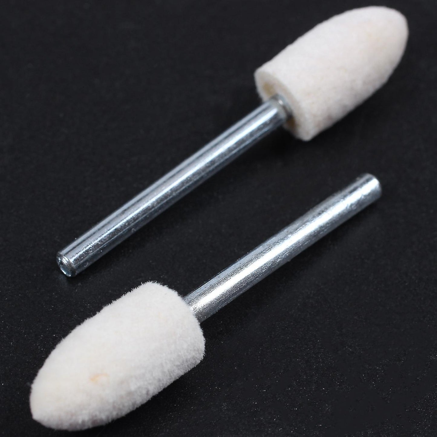 12 Pcs Polishing Buffing Tool 8.5mm Conical Mounted Felt Bobs