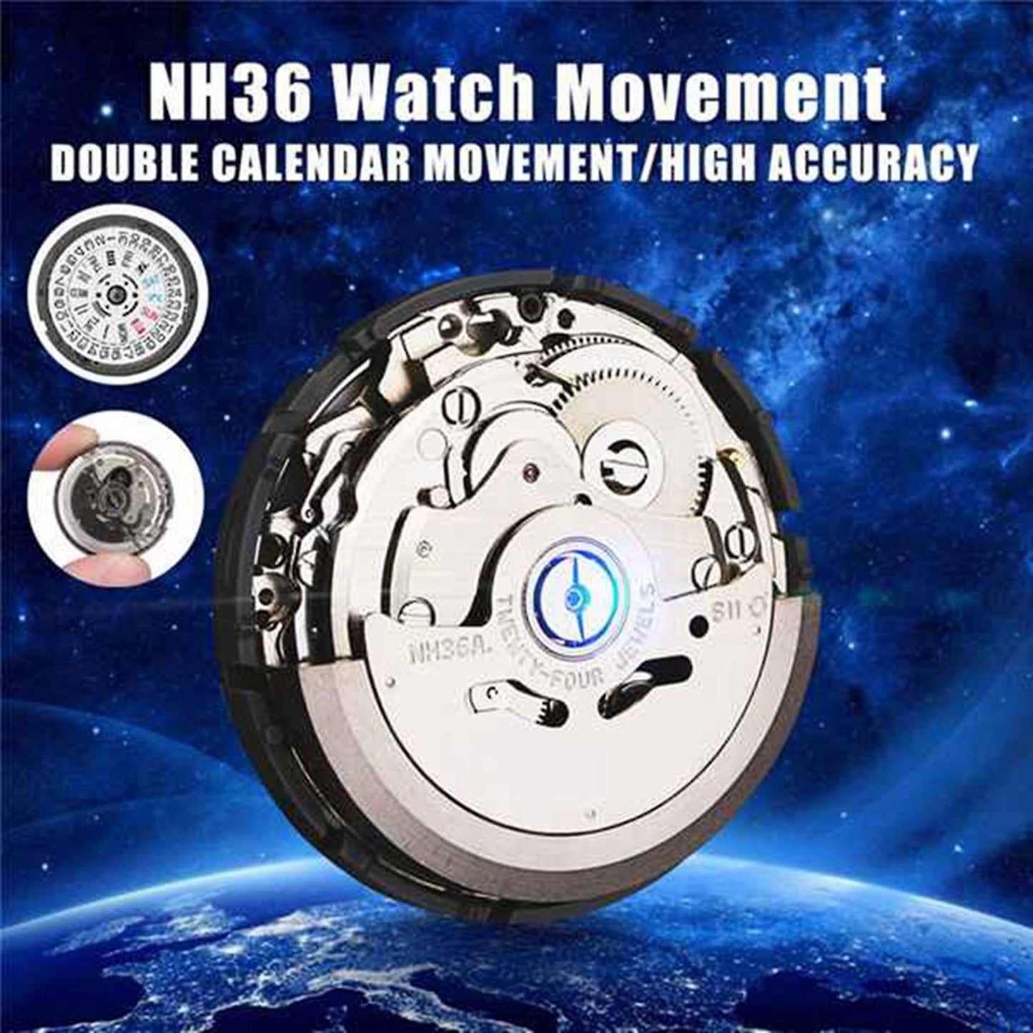 Men's Parts Mechanical Watch Movement Nh36 Movement Watch Accessory