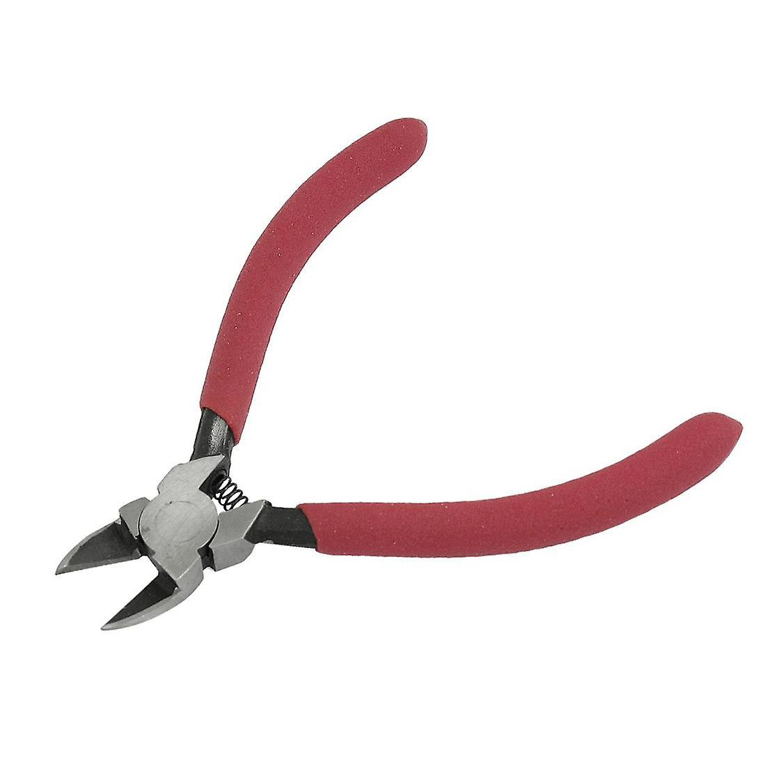4.5" Side Cutter Diagonal Wire Cutting Pliers Nippers Repair Tool Red