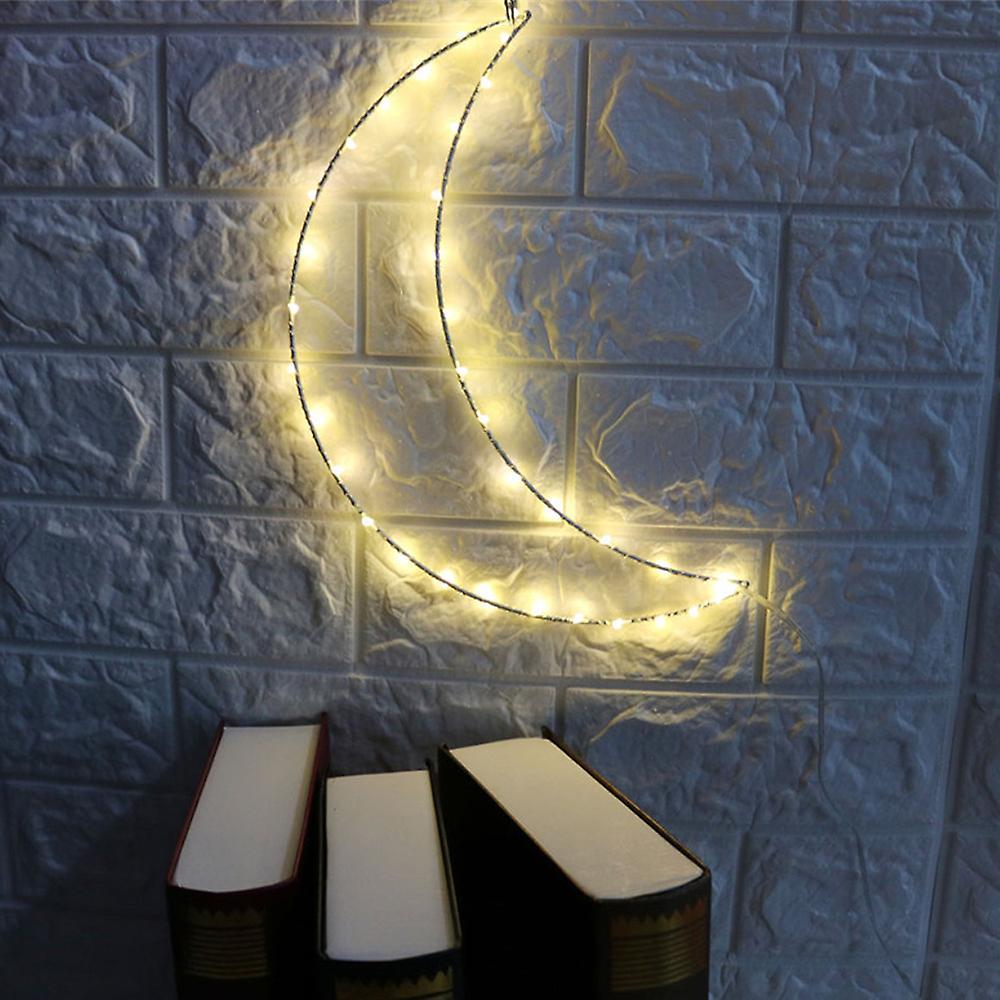 Cute Moon Hanger Lights for Living Room Creative Metal Frame