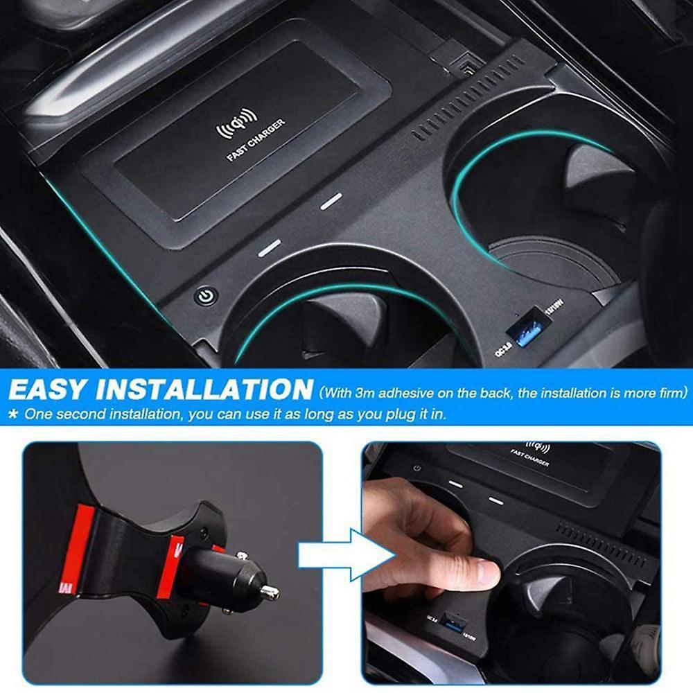 Car Qi Wireless Charger Charging Plate Mobile Phone Holder