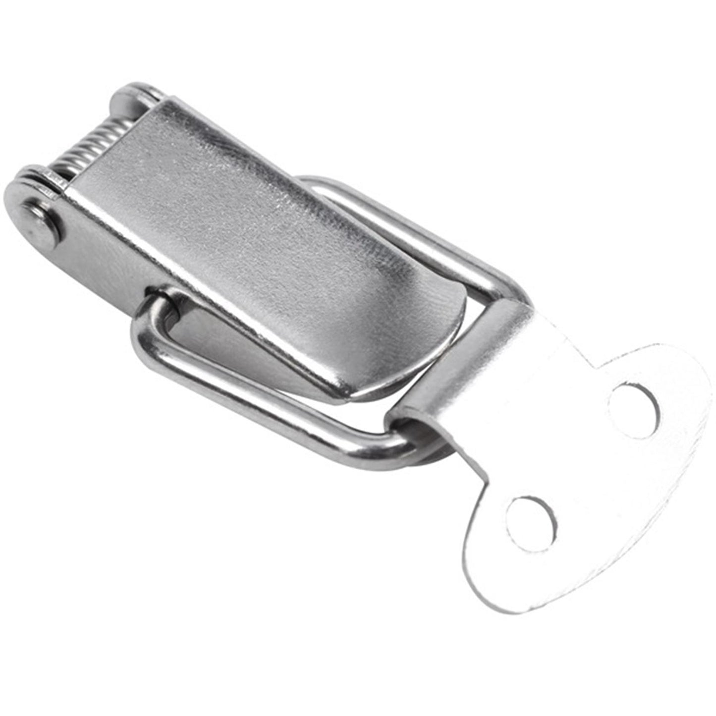 Cabinet Silver Tone Spring Loaded Toggle Switch Latch Hasp 8 Pcs