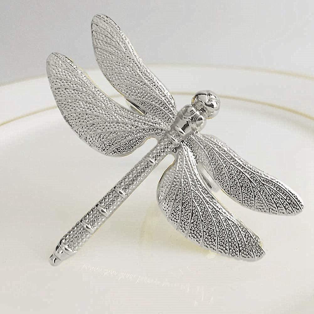 Silver Napkin Rings Set 8 for Wedding Holiday, Dinner Party Occasion