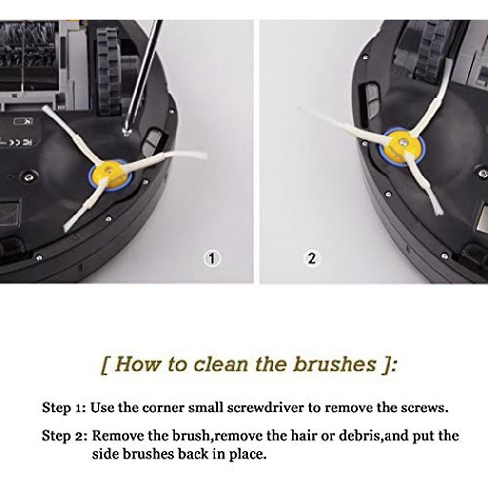 3-armed Side Brush, Accessories for Roomba 500 600 700 Series Vacuum