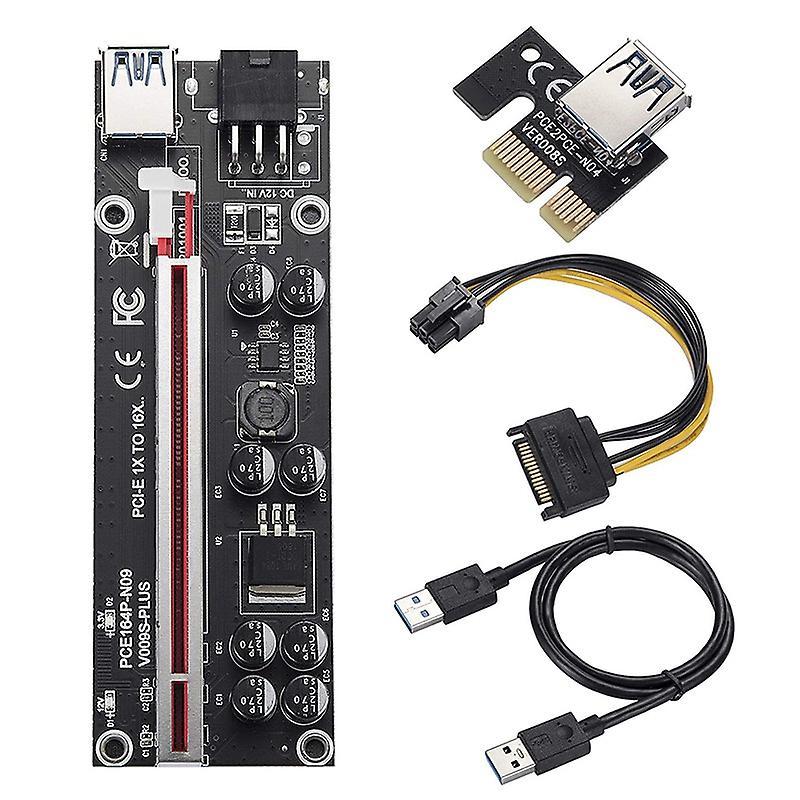 Pcie Riser 009s Plus Mining Pcie X16 for Mining Video Card - Red Slot