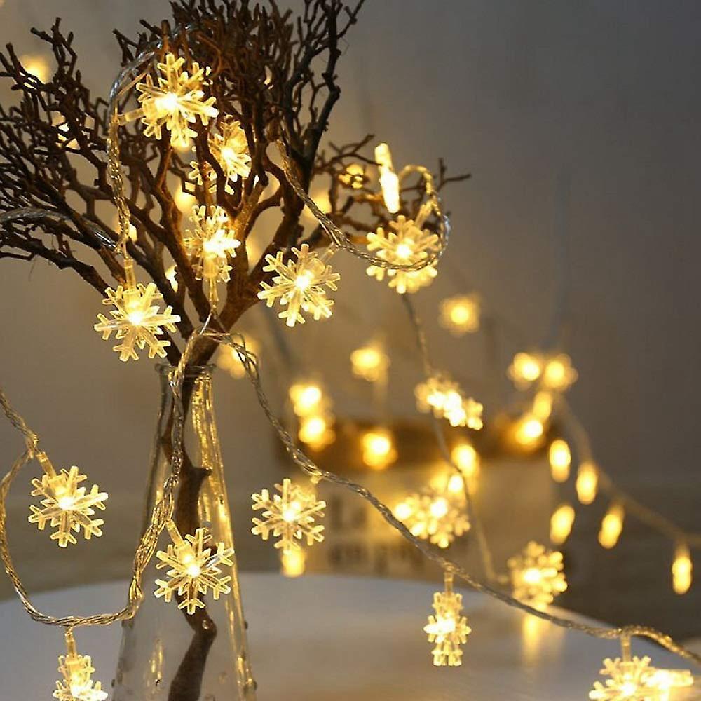 20led Snowflake String Light Christmas Garland Fairy Led Ball Light
