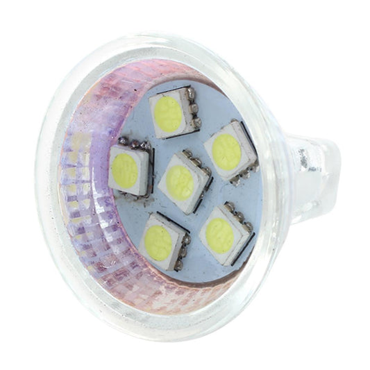 Mr11 Gu4 Pure White 5050 Smd 6 Led Office Spot Light Lamp Bulb Energy Saving 12v