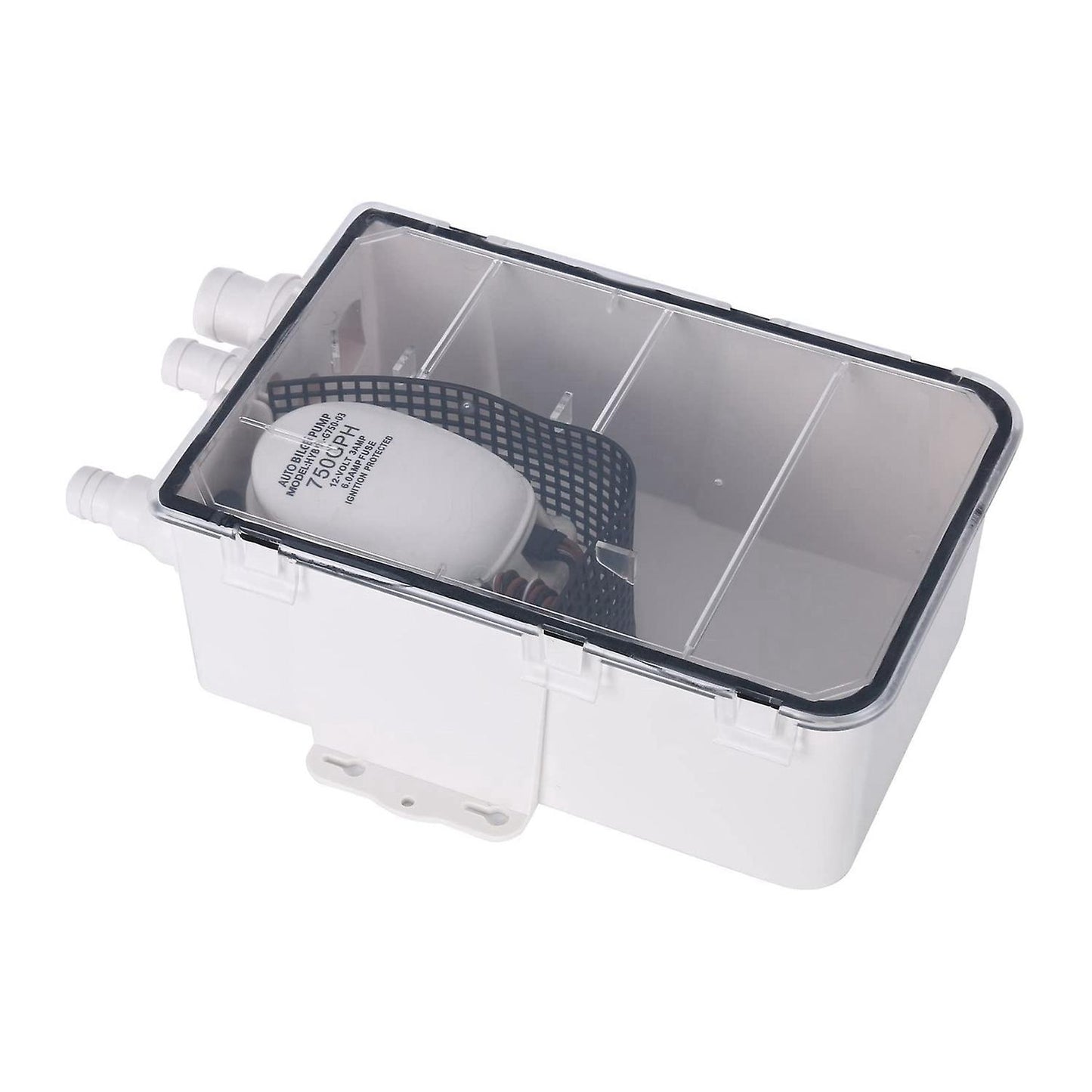 750 Gph Shower Sump Pump System Multi Port Marine Drain Kit System