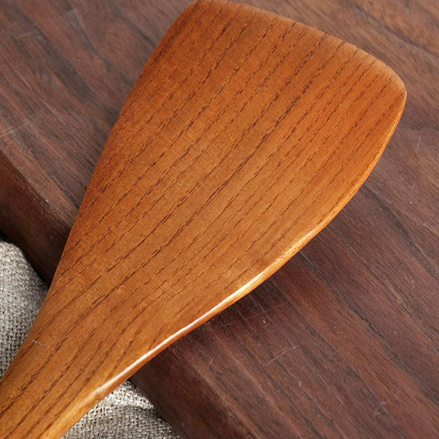 2x Wooden Spatula. for Kitchen Cookware Frying Spatula