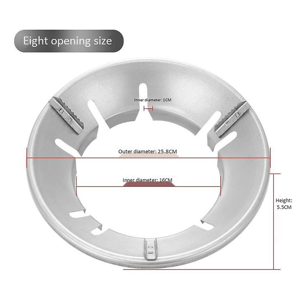 Energy Saving Gas Stove Cover Windproof Disk Windshield Round 8 Claws