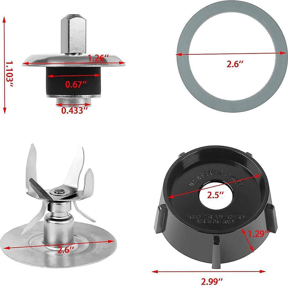 6 Point Fusion Blade 4980&4902 Blender Jar Bottom for Oster Osterizer