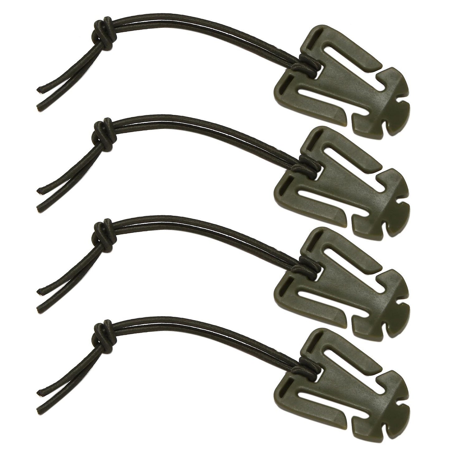 4pcs Molle Web Dominators with Elastic String,multipurpose Fastener