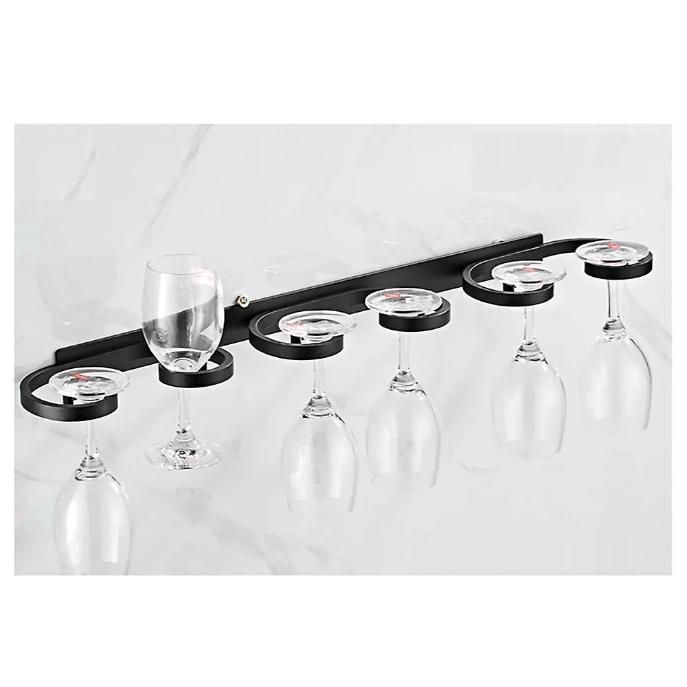 Wall-mounted Aluminum Alloy Creative Goblet Storage Rack 38.4cm