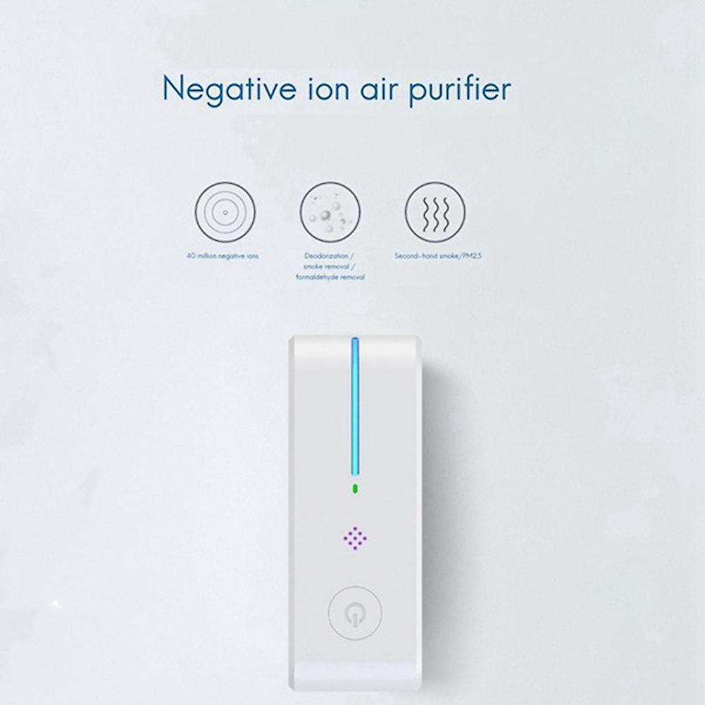 Plug In Air Purifier for Home Cleaner Small Air Ionizer Black Us Plug