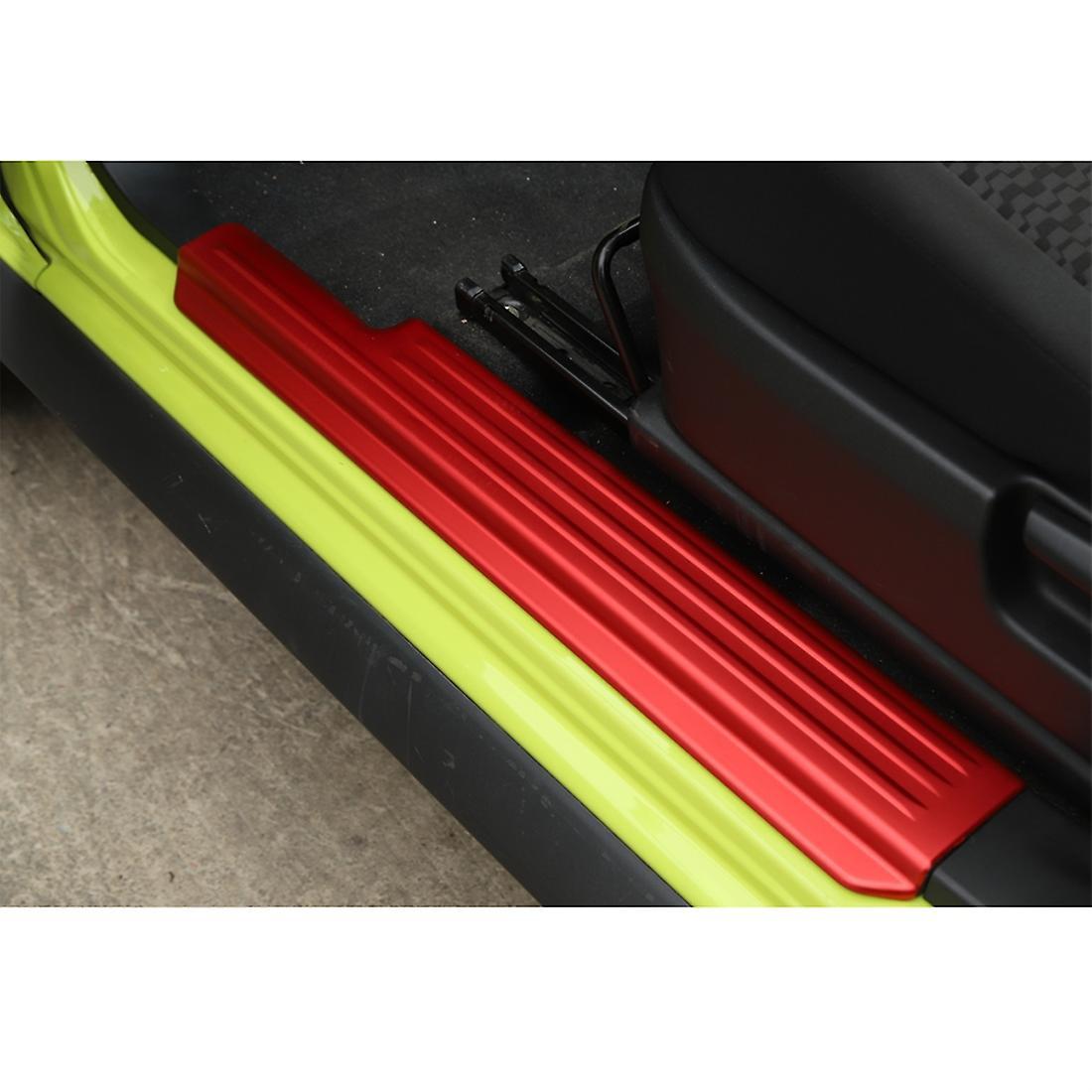 Car Door Sill Scuff Plate Cover for Suzuki Jimny 2019-2022, Red