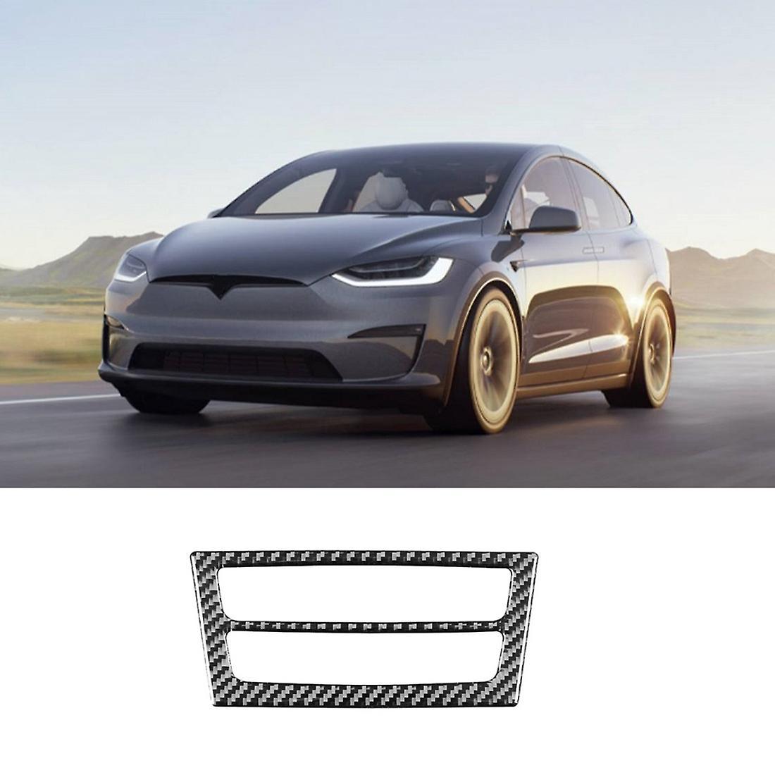For Tesla Model X 2014-2022 Carbon Fiber Rear Air Vent Outlet Panel