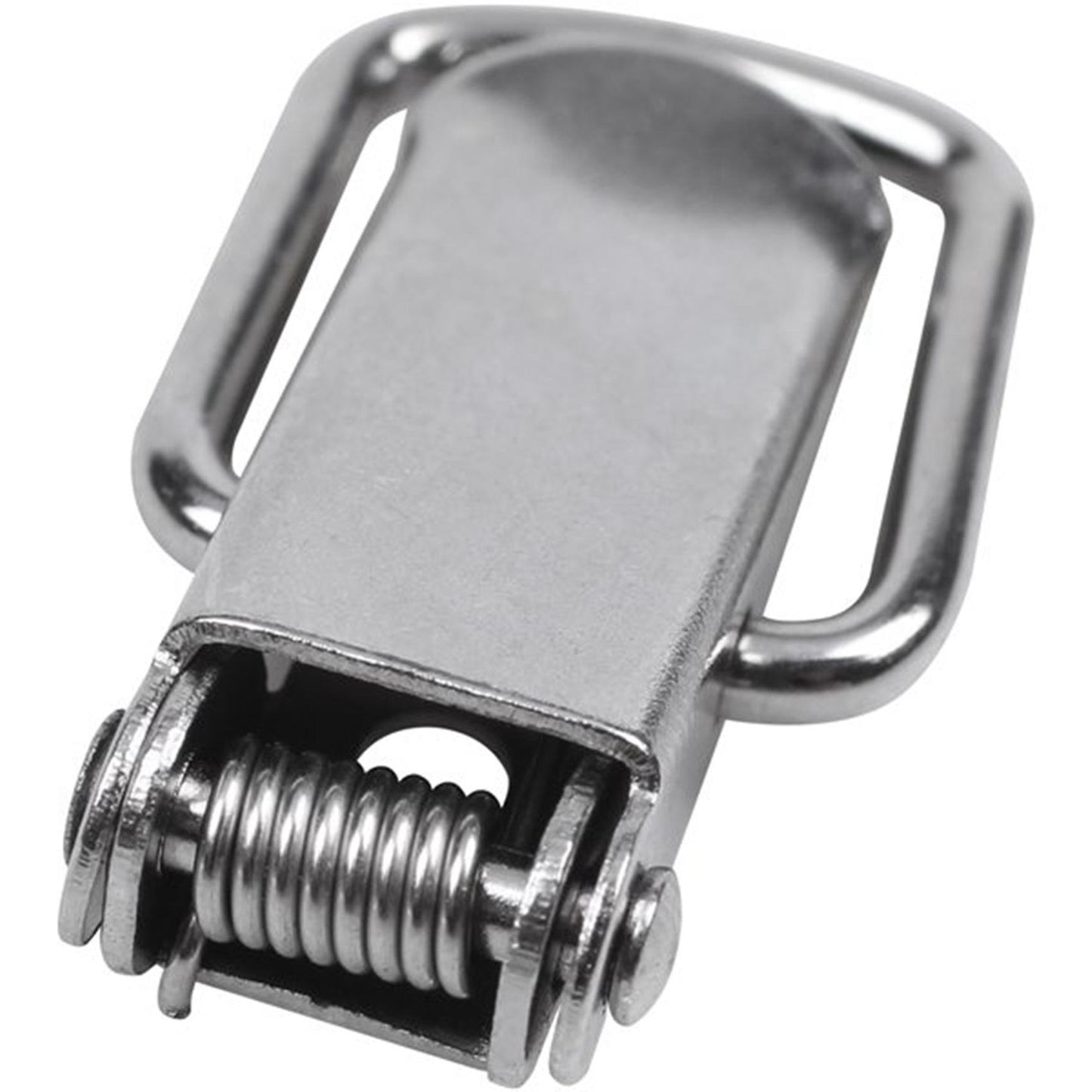 Cabinet Silver Tone Spring Loaded Toggle Switch Latch Hasp 8 Pcs