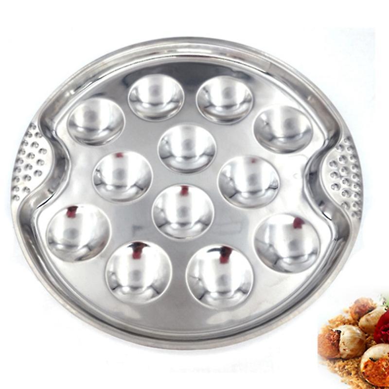 1 Set Of Stainless Steel Snail Escargot Plate Grilled Snail Tool