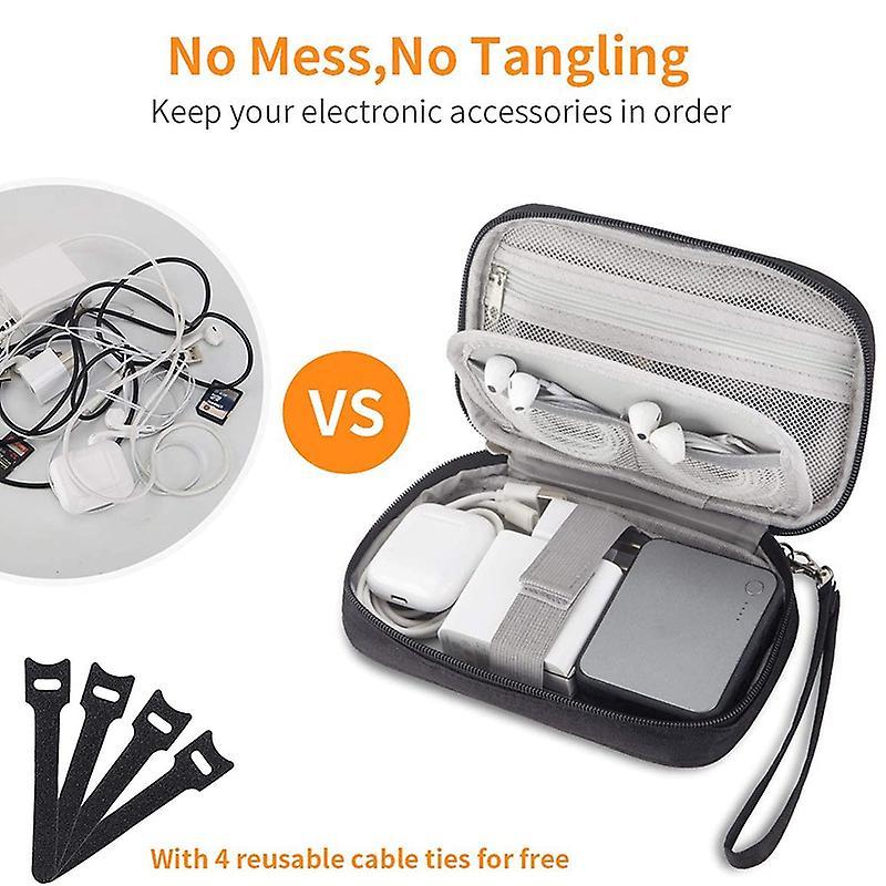 Electronic Organizer, Travel Cable Organizer Bag Pouch Portable Case