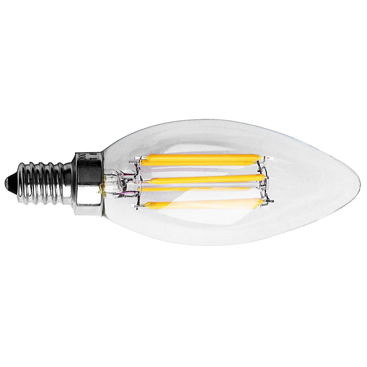 E12 6w Edison Candle Flame Filament Led Light Bulb Lamp 10*3.5cm