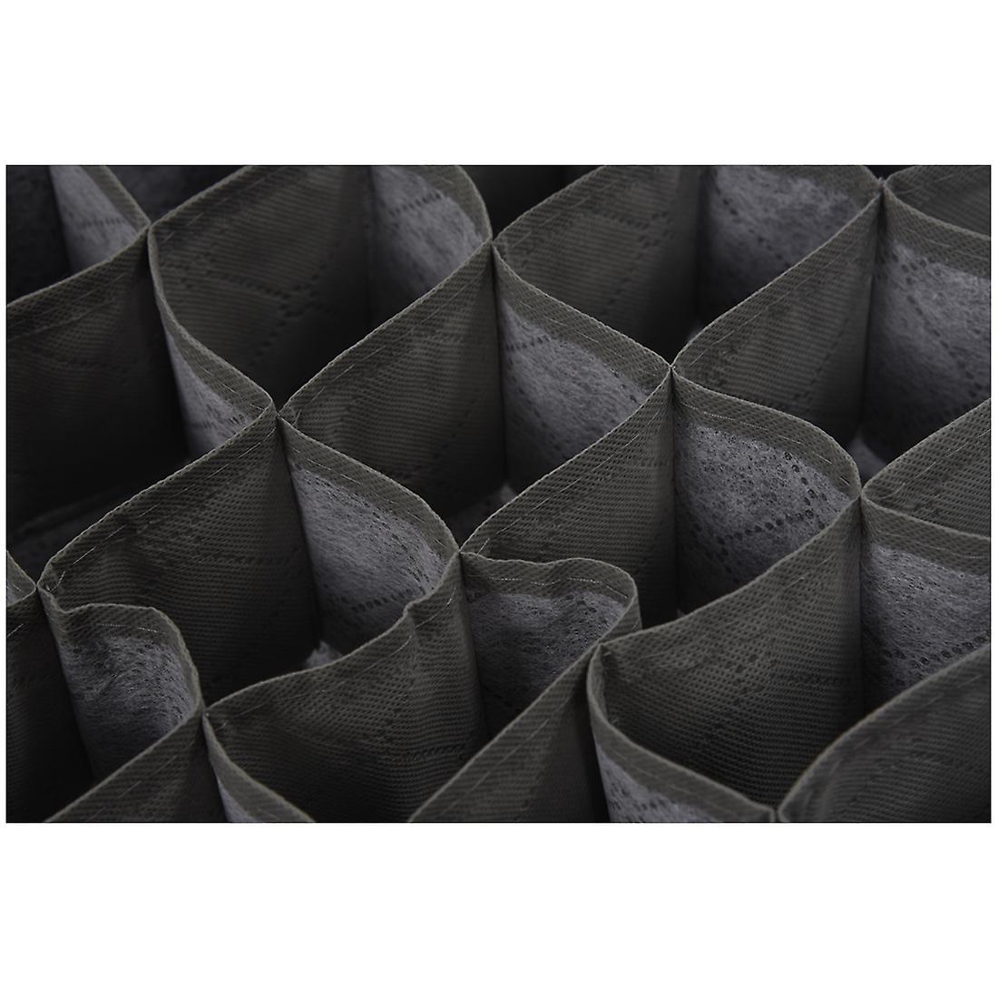 30 Cell Bamboo Charcoal Underwear Bar Ties Socks Drawer Closet Organizer Storage Box