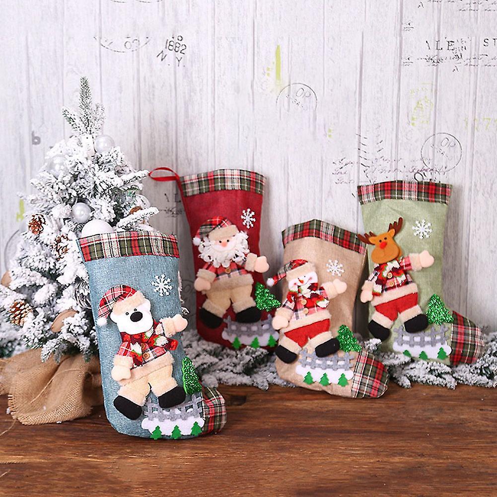New Year 2022 Gift Bag Christmas Stocking Christmas Decorations B