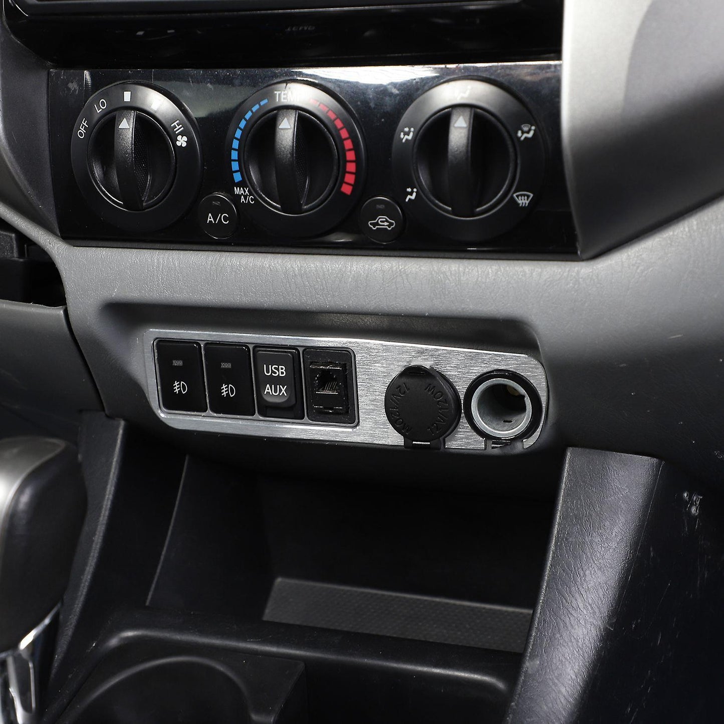 Car Central Control Power Socket Interior Accessories Silver