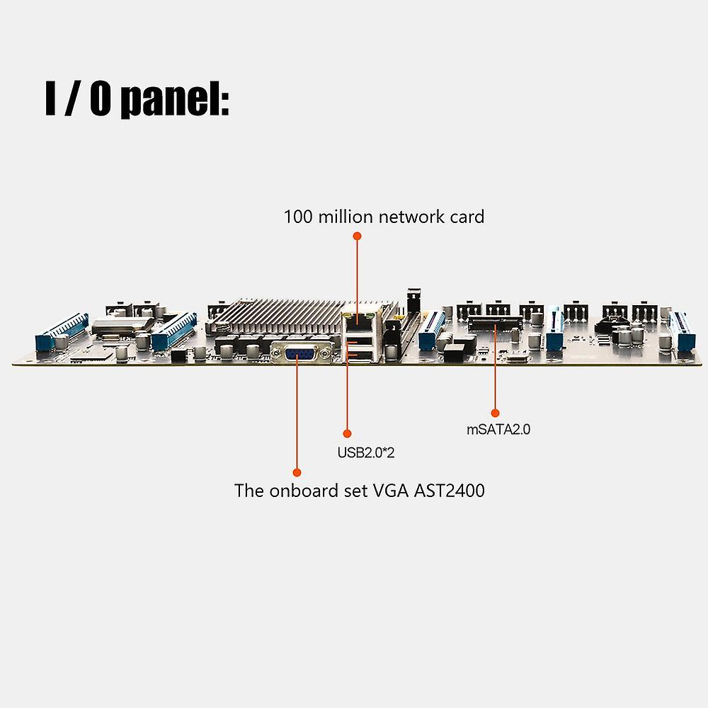 Eth79-x5 Mining Motherboard Lga 2011 65mm Spacing Supports Vga