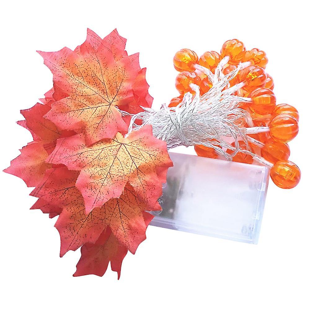 Autumn Decorations Led Maple Leaf Pumpkin Decoration Light Autumn