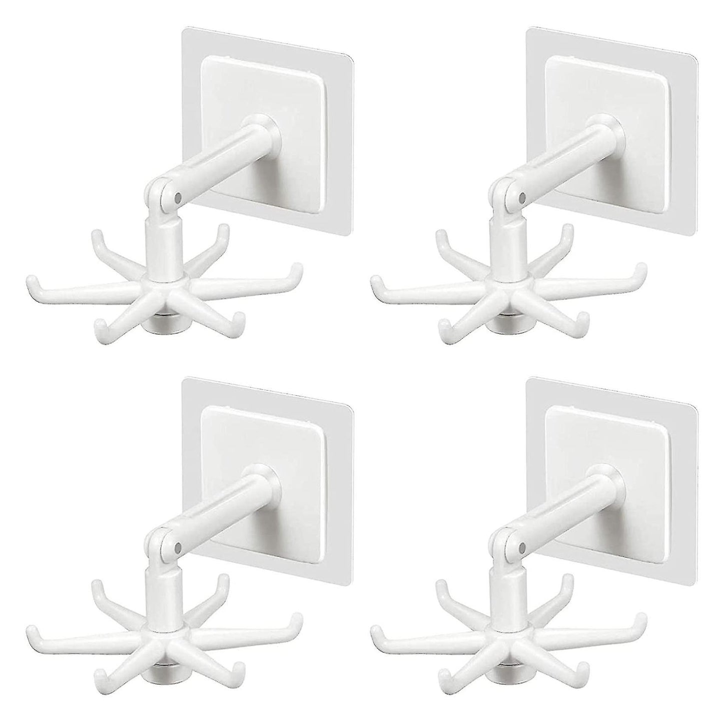 360 Degrees Rotated Kitchen Wall Hooks Self Adhesive Storage Tools B