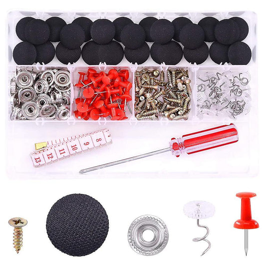 272pcs Car Roof Repair Rivet Kit Car Roof Buckle Retainer Black