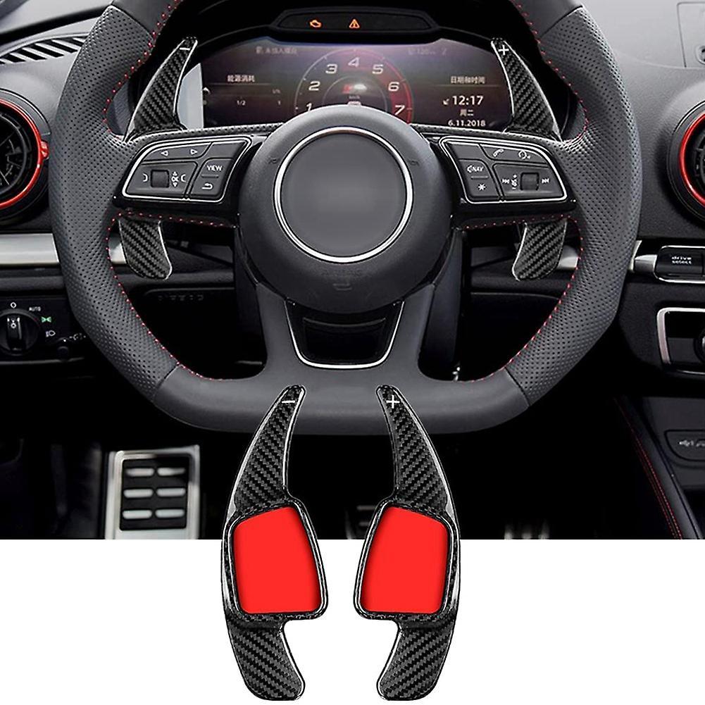 Car Carbon Fiber Steering Wheel Paddle Shift Extension Shifter,black