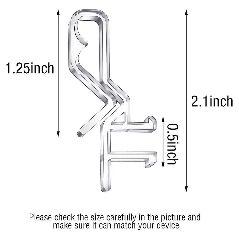 2.1 Inch Valance Clips Window Blind Clips Clear Plastic (20 Pieces)