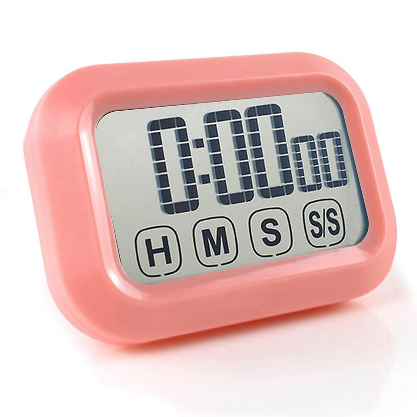 Digital Kitchen Timer Press Screen for Cooking,magnetic (pink)